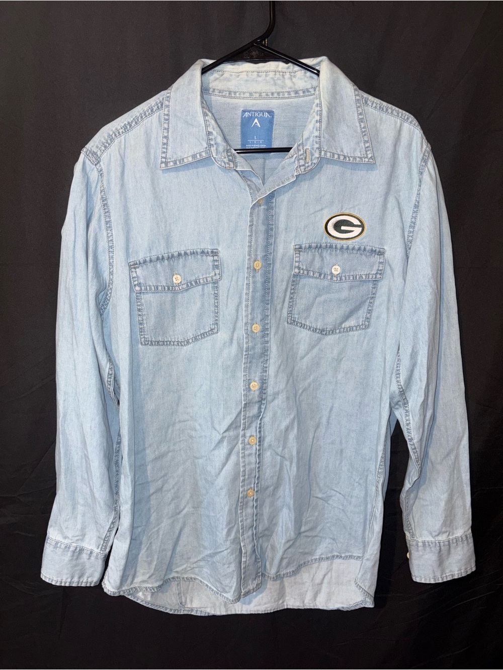 Vintage Antigua Green Bay Packers Button Up
